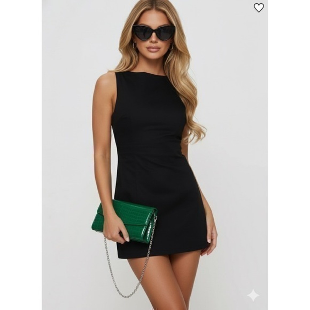 Classic Black Sleeveless Mini Dress - Elegant Everyday